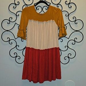 Girls Rare Editions Tiered Swing Dress - 12